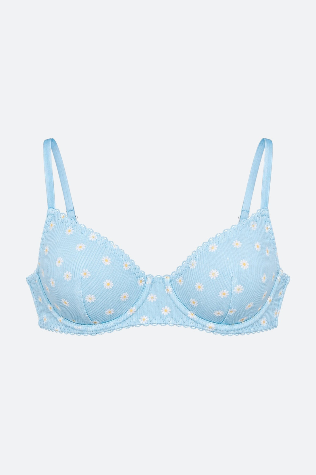 Lazy Sunday Ribbed Balconette Bra