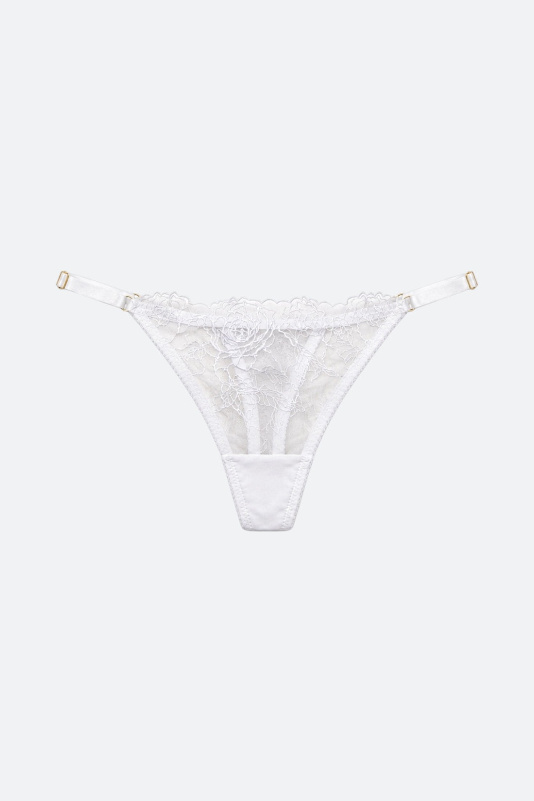 City Angel Sheer Rose Lace Thong
