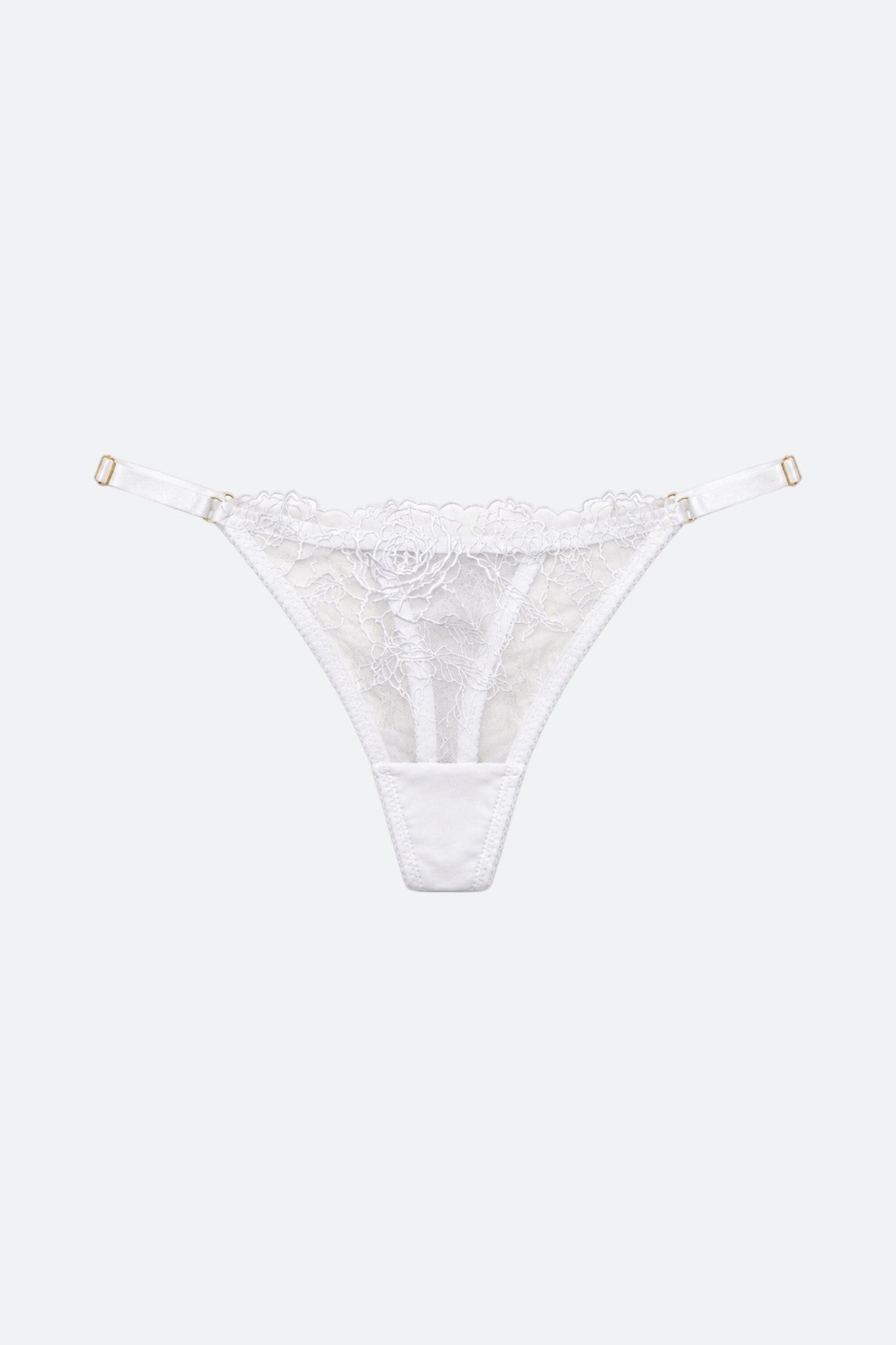 City Angel Sheer Rose Lace Thong