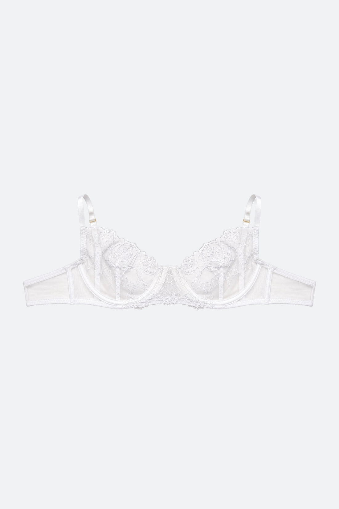 City Angel Sheer Rose Lace Bra