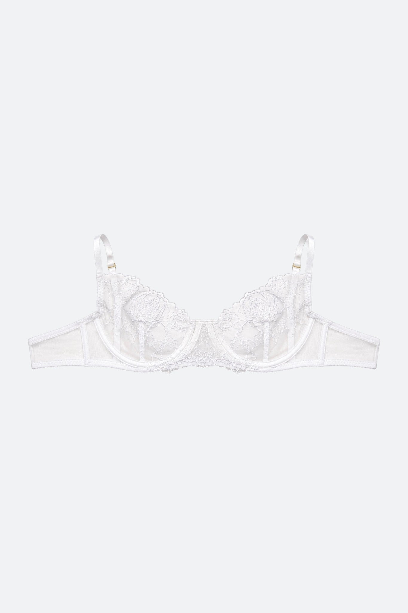 City Angel Sheer Rose Lace Bra
