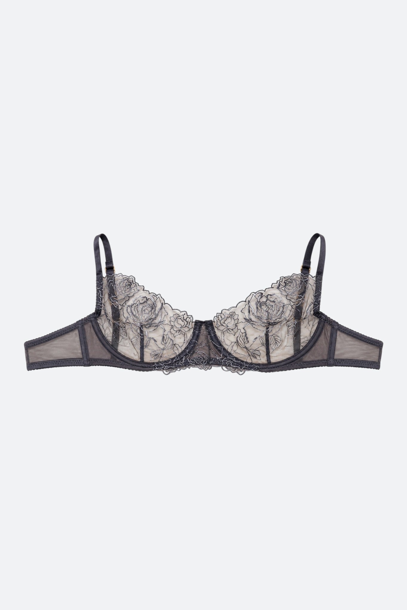 City Angel Sheer Rose Lace Bra