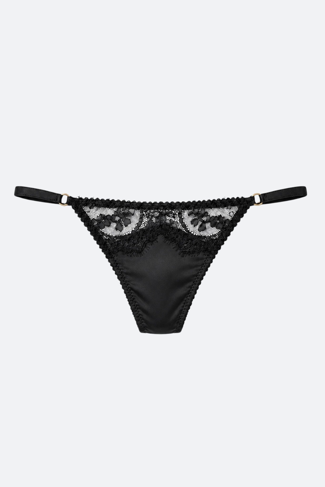 Moonlight Lace & Satin Thong