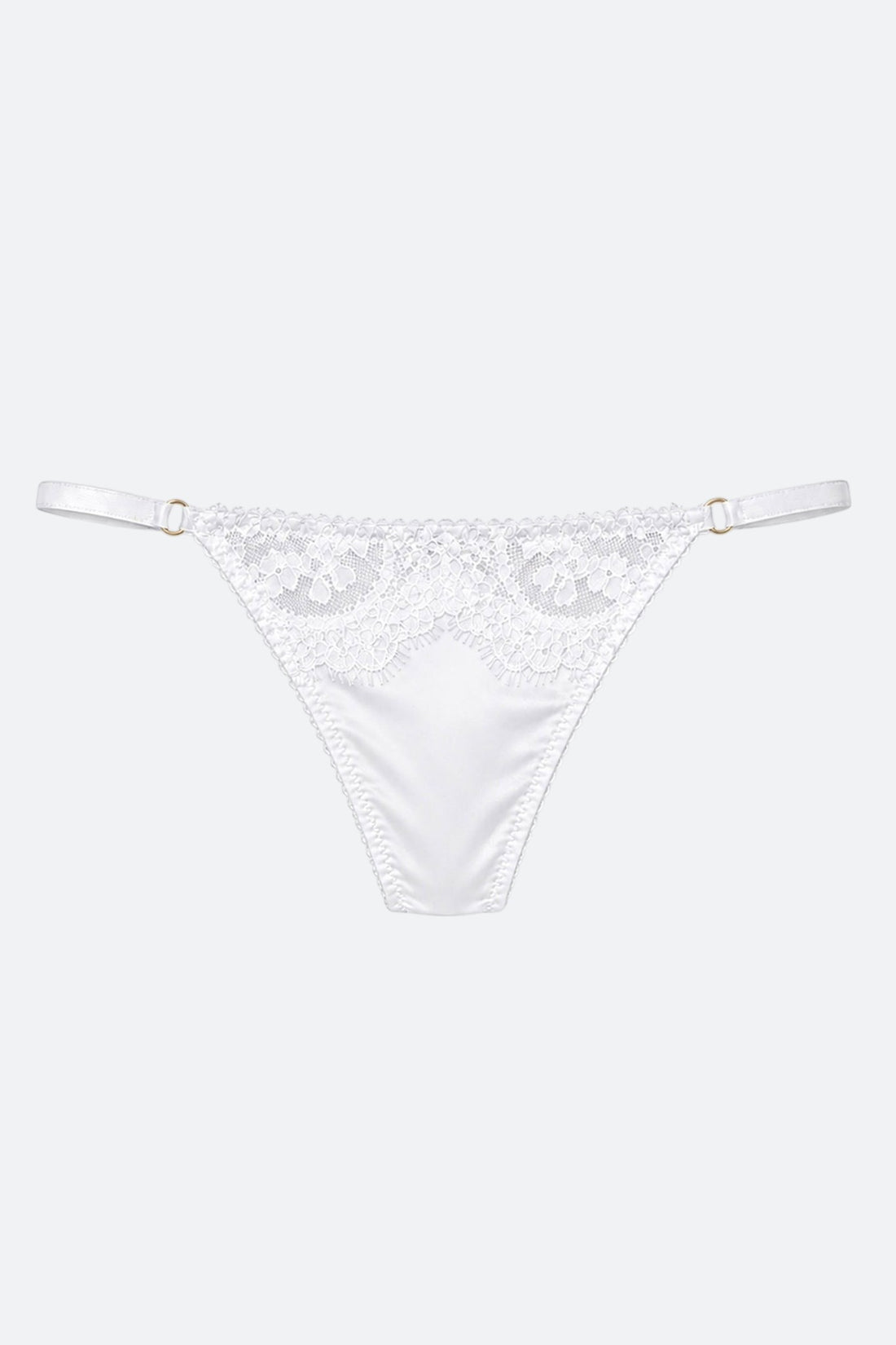 Moonlight Lace & Satin Thong