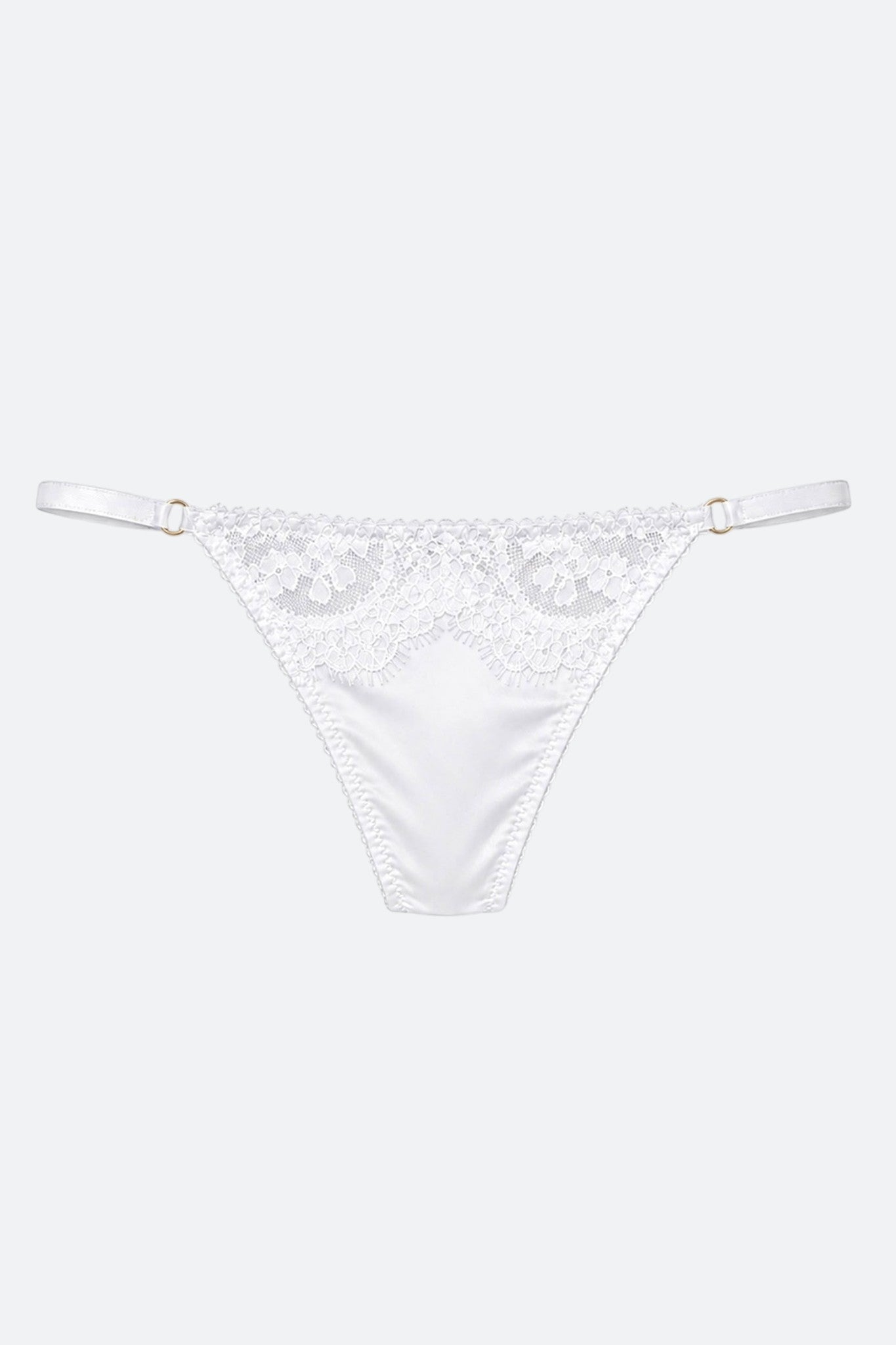 Moonlight Lace & Satin Thong